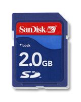 SANDISK SD4031 Flash Memory Card, SD, 2 GB